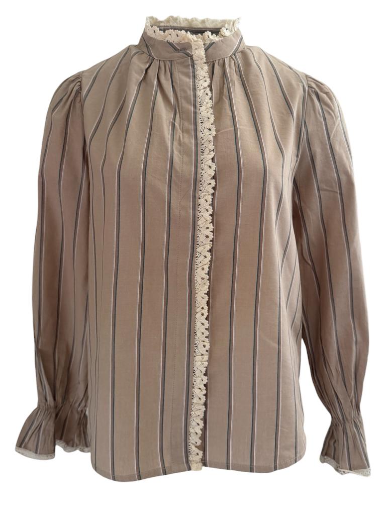 Costa Mani blouse NIEUW S, Kleding | Dames, Beige, Nieuw, Ophalen of Verzenden, Korte mouw