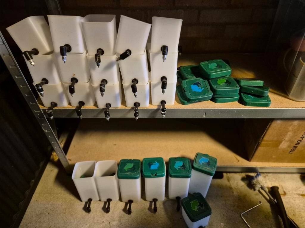 Drinknippelflessen gebruikt konijn, Ophalen of Verzenden, Gebruikt