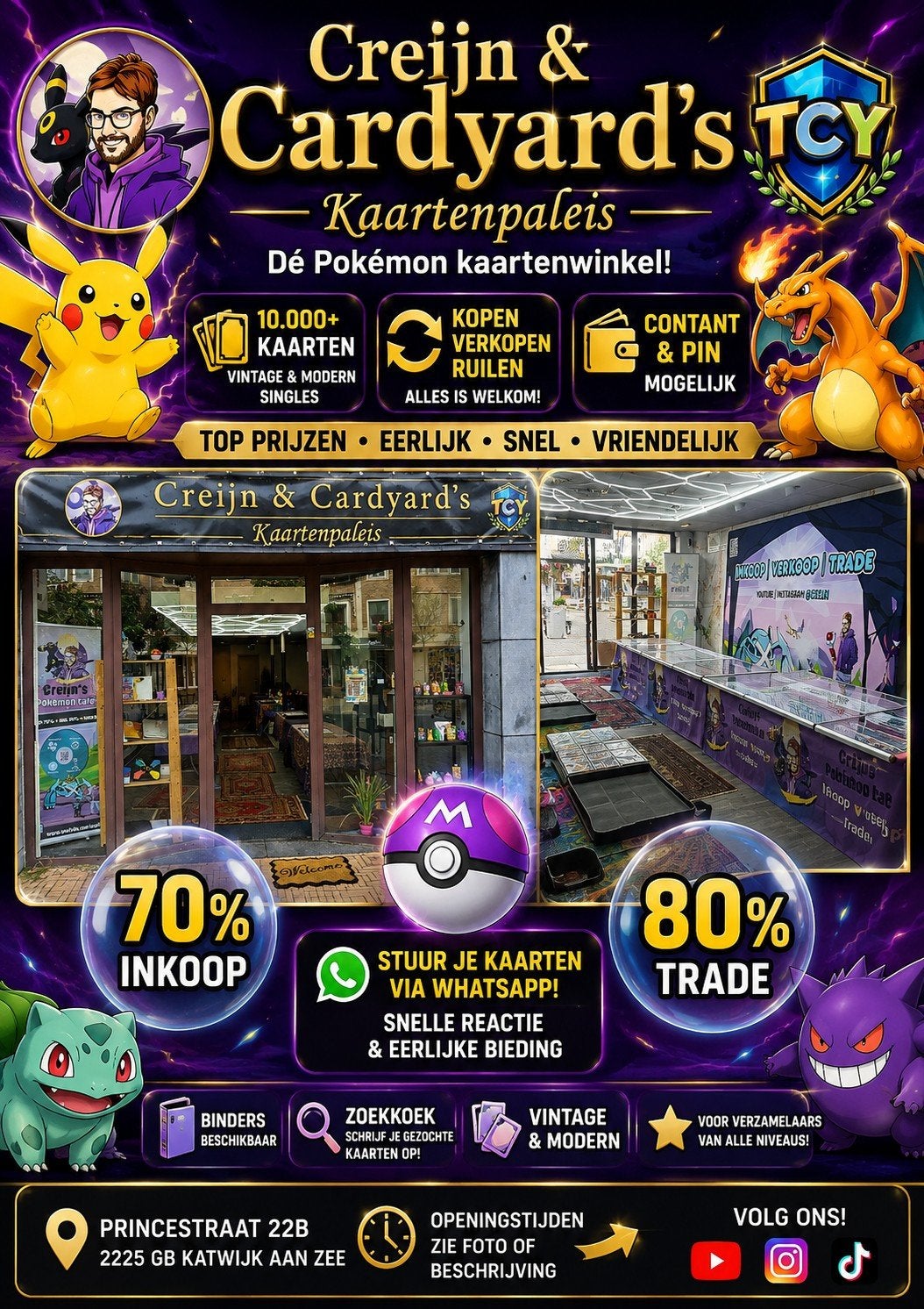 Creijn & Cardyard's Kaartenpaleis - Pokémon kaartenwinkel, Ophalen of Verzenden