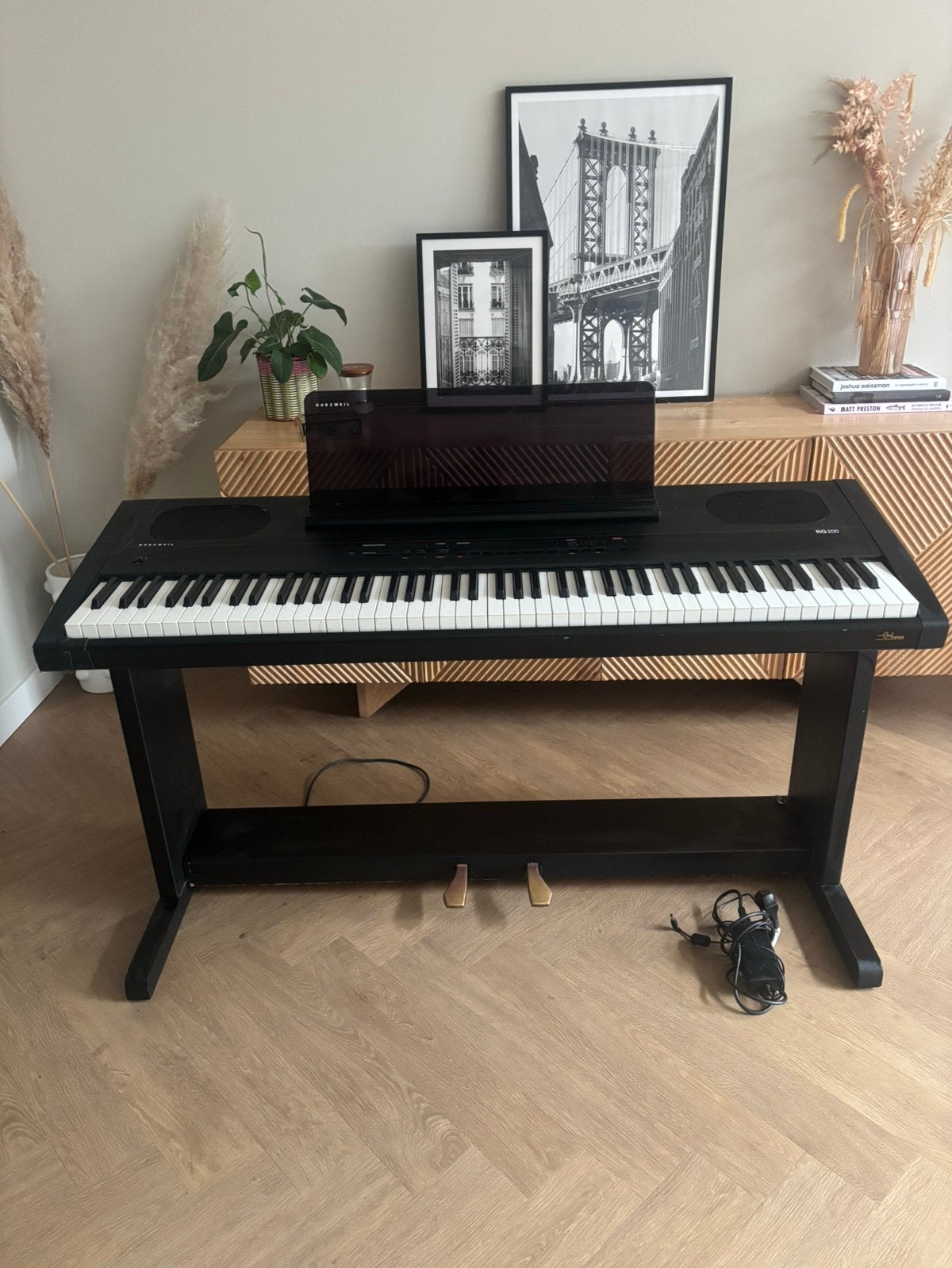 Elektrische Piano Kurzweil RG200, Ophalen, Gebruikt, Zwart, Digitaal