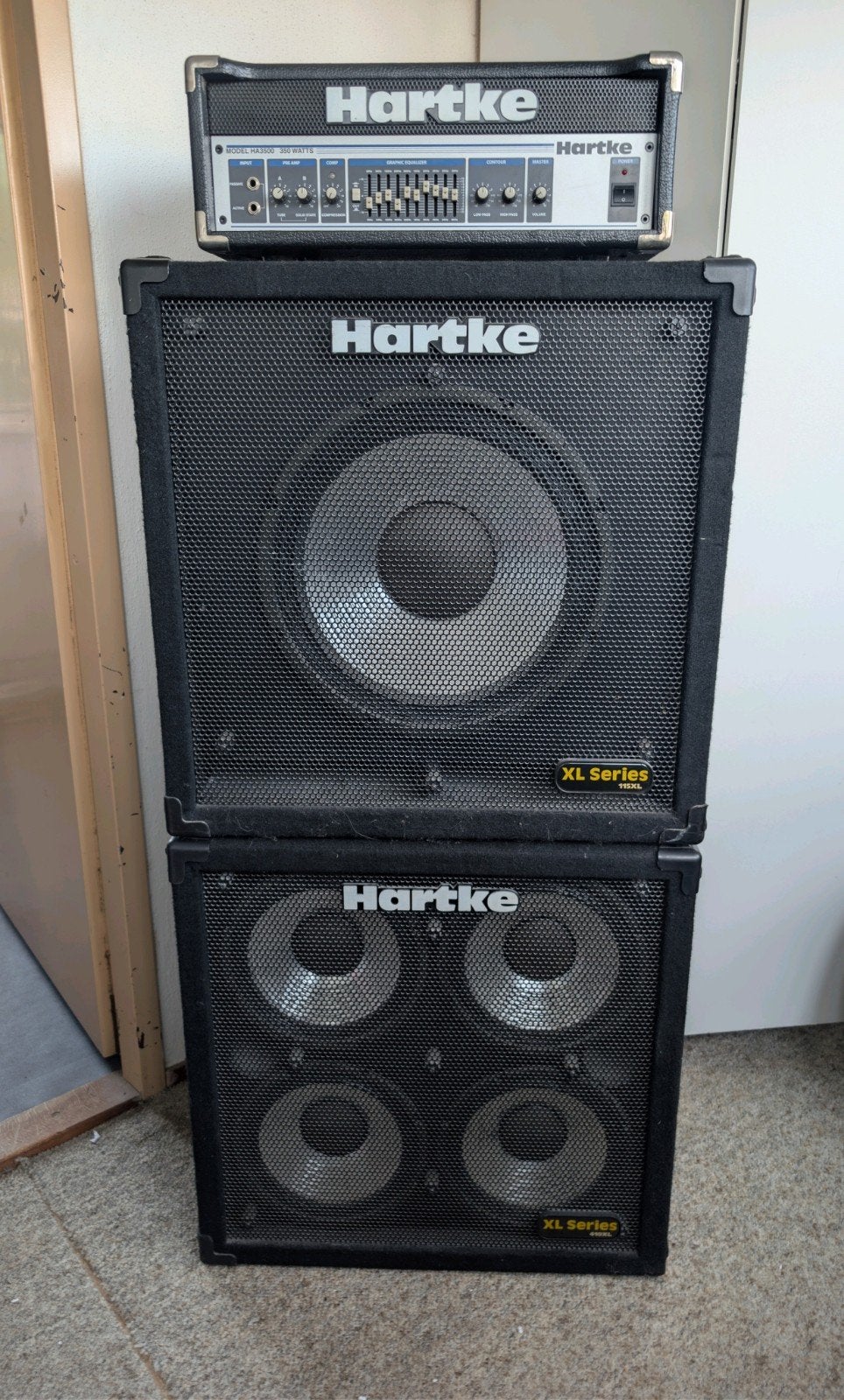 Hartke HA3500 Basversterker, Muziek en Instrumenten, Ophalen, Gebruikt, Basgitaar, 100 watt of meer