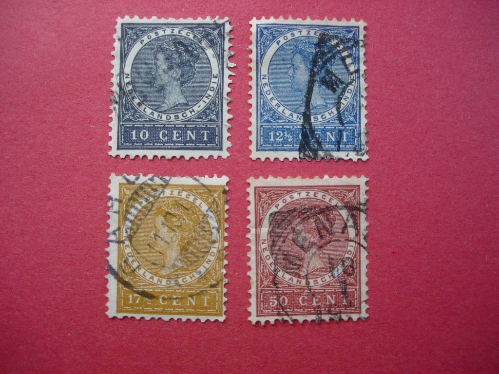 Ned. Indië 1903-1908 Wilhelmina, Postzegels en Munten, Postzegels | Nederlands-Indië en Nieuw-Guinea, Verzenden, Gestempeld, Nederlands-Indië