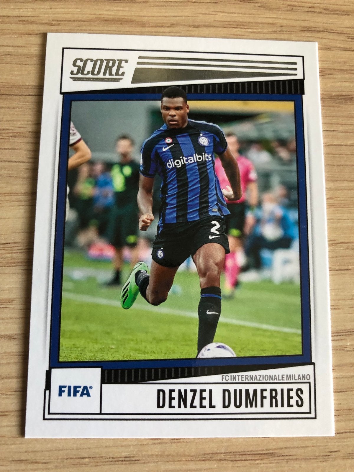 Panini & Topps voetbalplaatjes Denzel Dumfries, Ophalen of Verzenden, Zo goed als nieuw, PSV, Spelerskaart