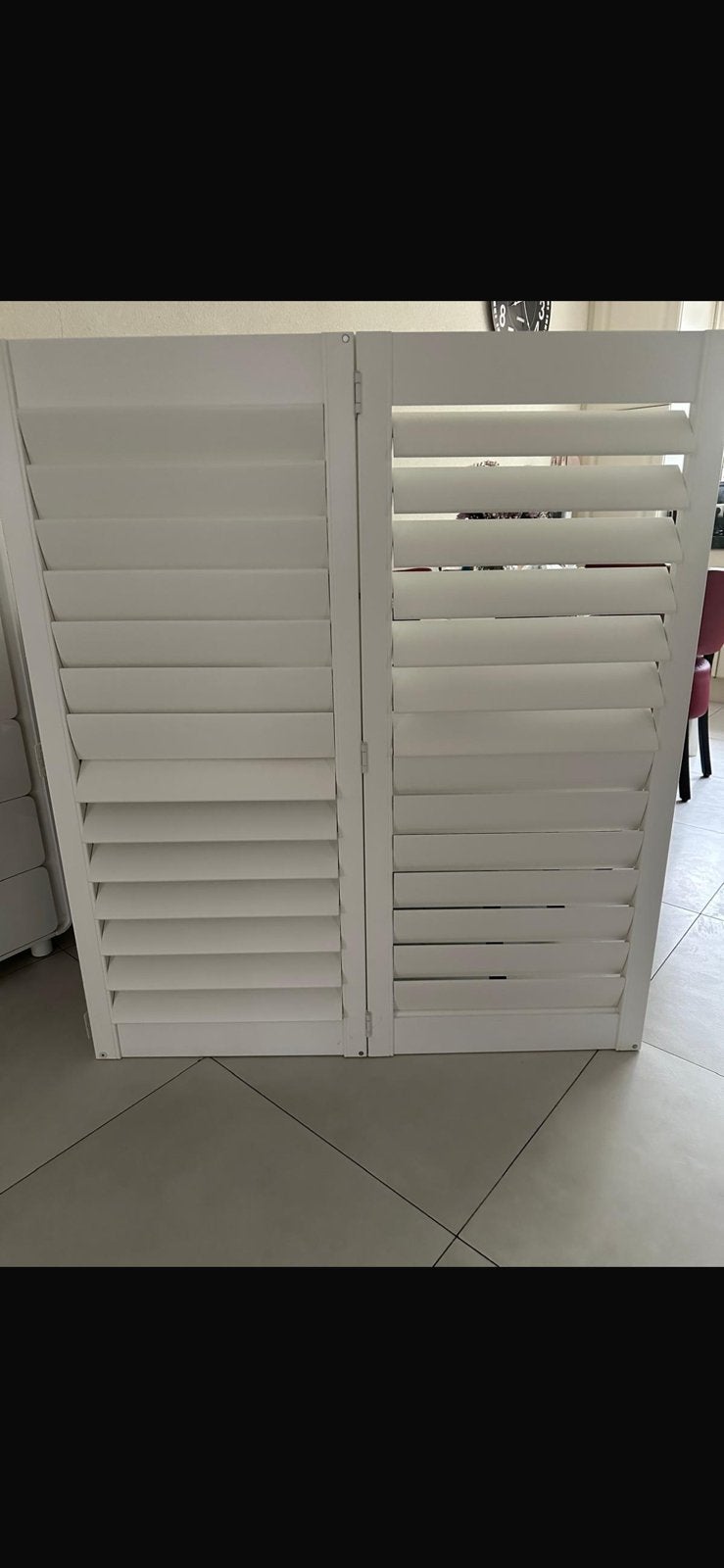 ZGAN! 4 stuks HOUTEN SHUTTERS(4x 262x44)BINNENRAMEN, Ophalen, Minder dan 50 cm, 200 cm of meer, Wit