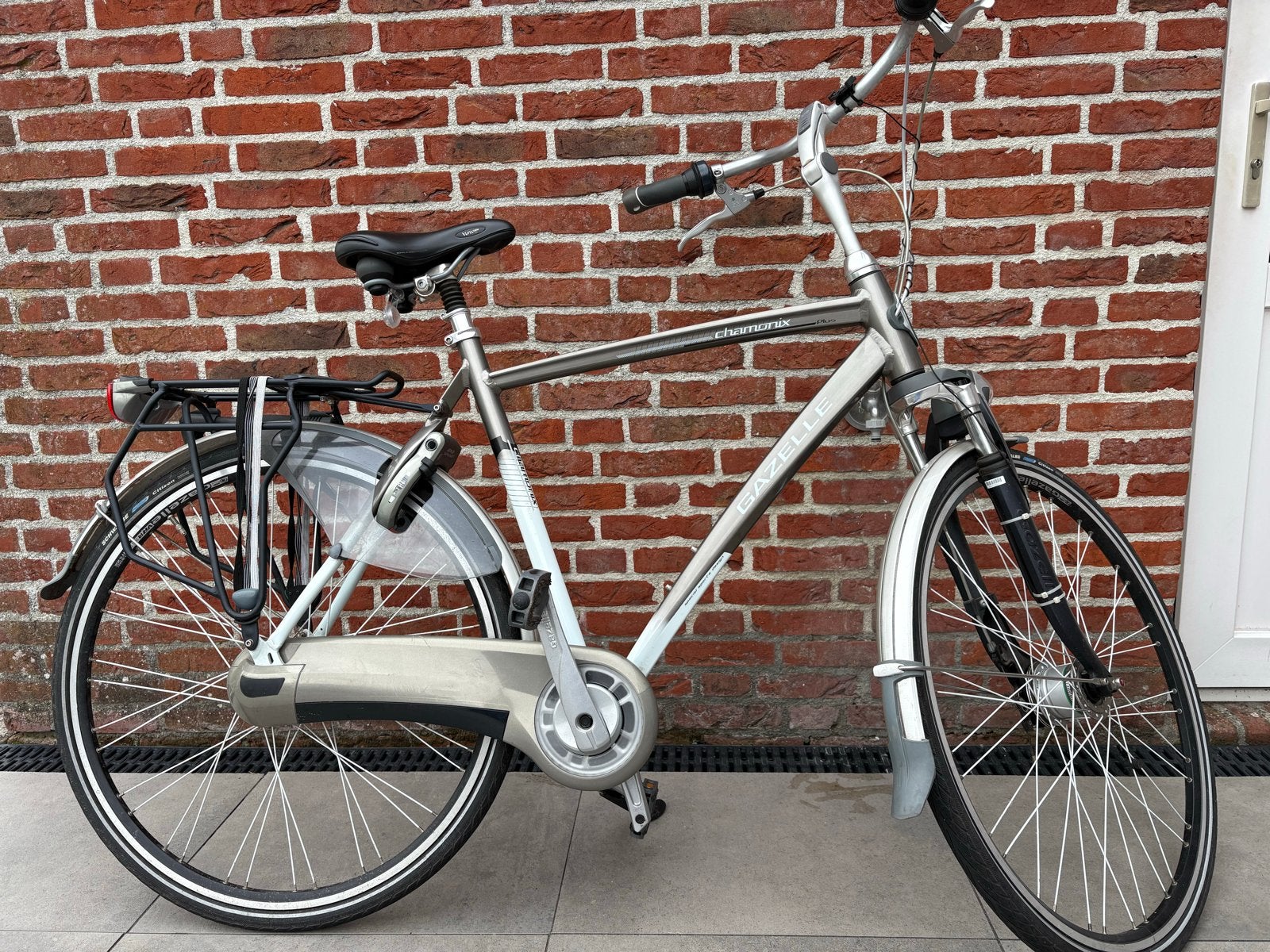 Gazelle Chamonix herenfiets, Ophalen, Gebruikt, Versnellingen, 57 tot 61 cm
