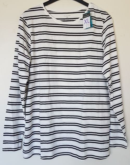 Dames longsleeve wit/zwart maat XL *NIEUW*, Meerkleurig, Maat 46/48 (XL) of groter, Nieuw, Ophalen of Verzenden