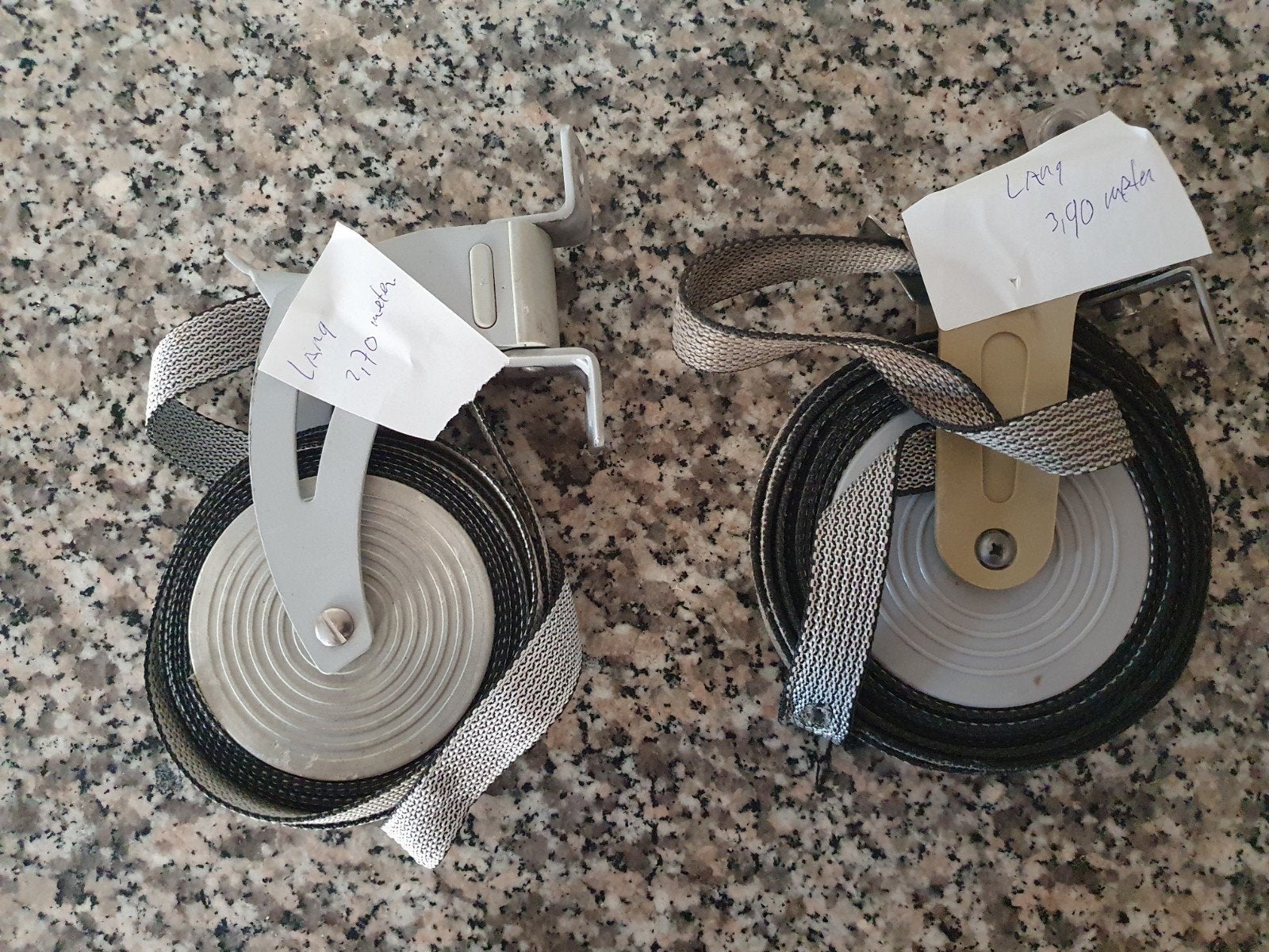 Bandroller voor zonnescherm (2 stuks), Minder dan 150 cm, Ophalen of Verzenden, Gebruikt, Overige typen