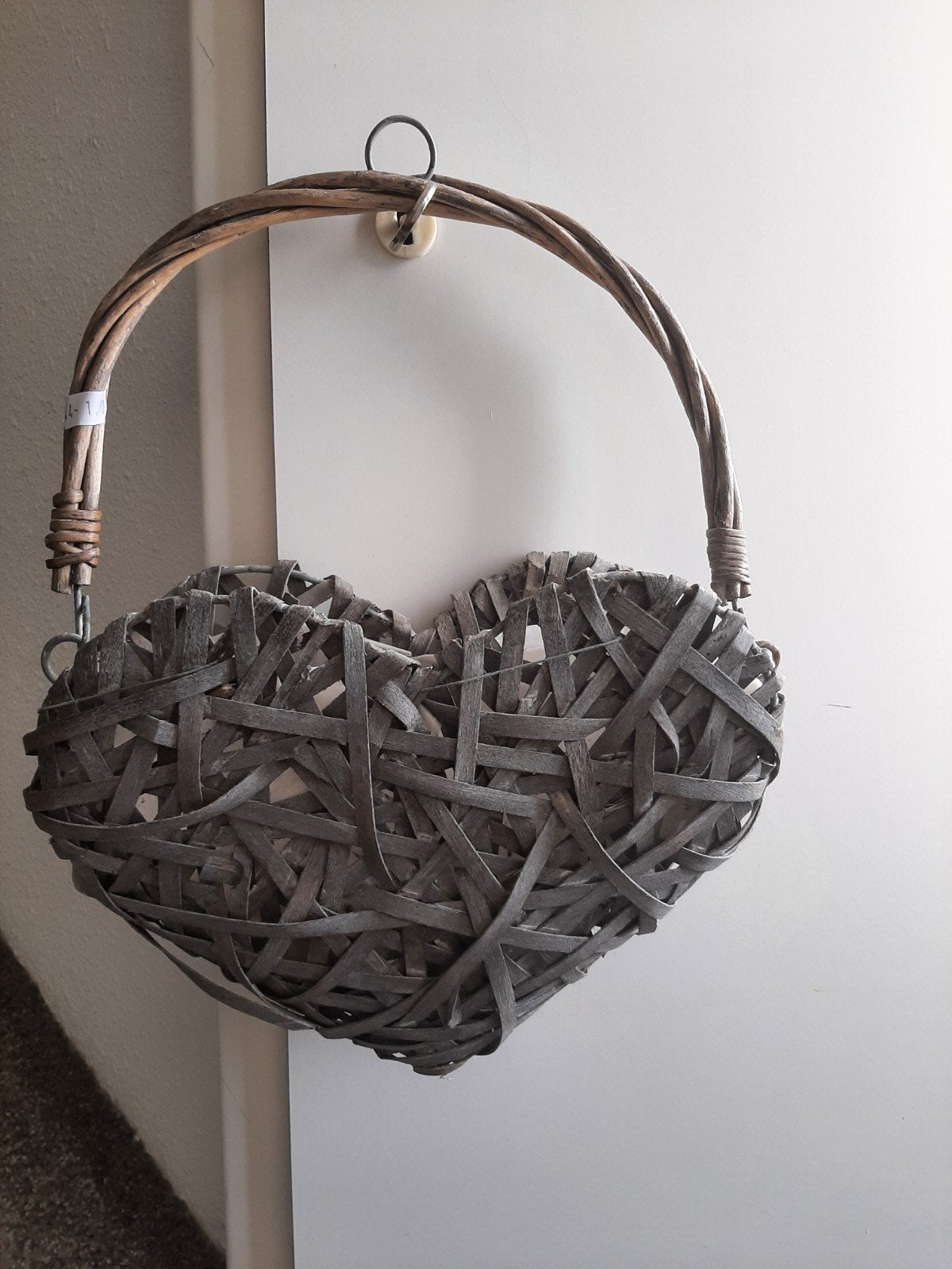 Mooi rieten hart om op te hangen. Kan een plantje in, Ophalen, Zo goed als nieuw