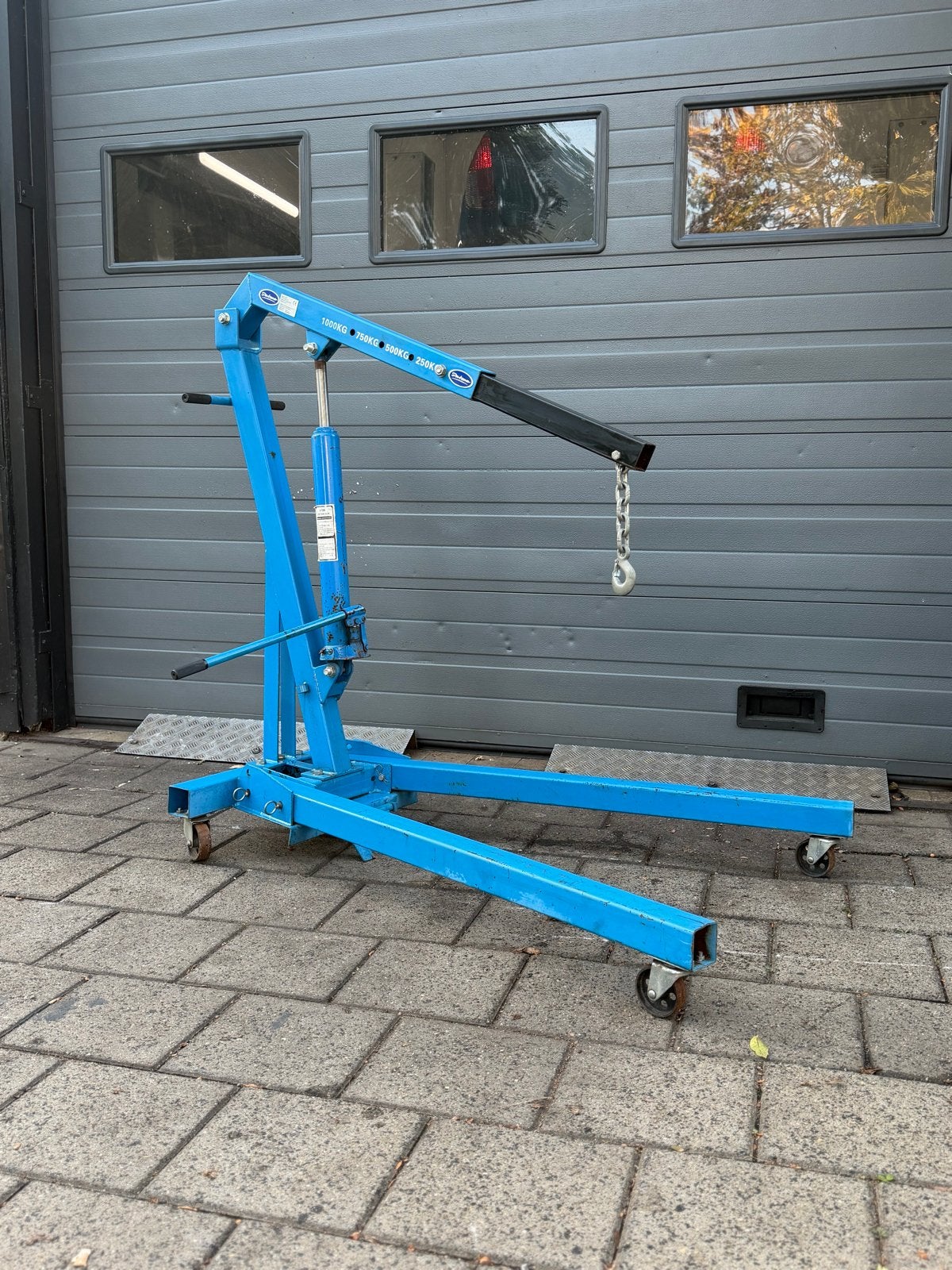 Datona Motortakel / Werkplaatskraan 1000 KG – Hydraulisch, Ophalen of Verzenden