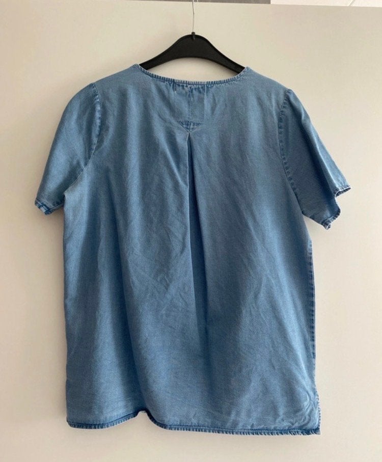 Costes Spijkerblouse Maat S, Kleding | Dames, Ophalen of Verzenden, Gedragen, Maat 36 (S), Blauw