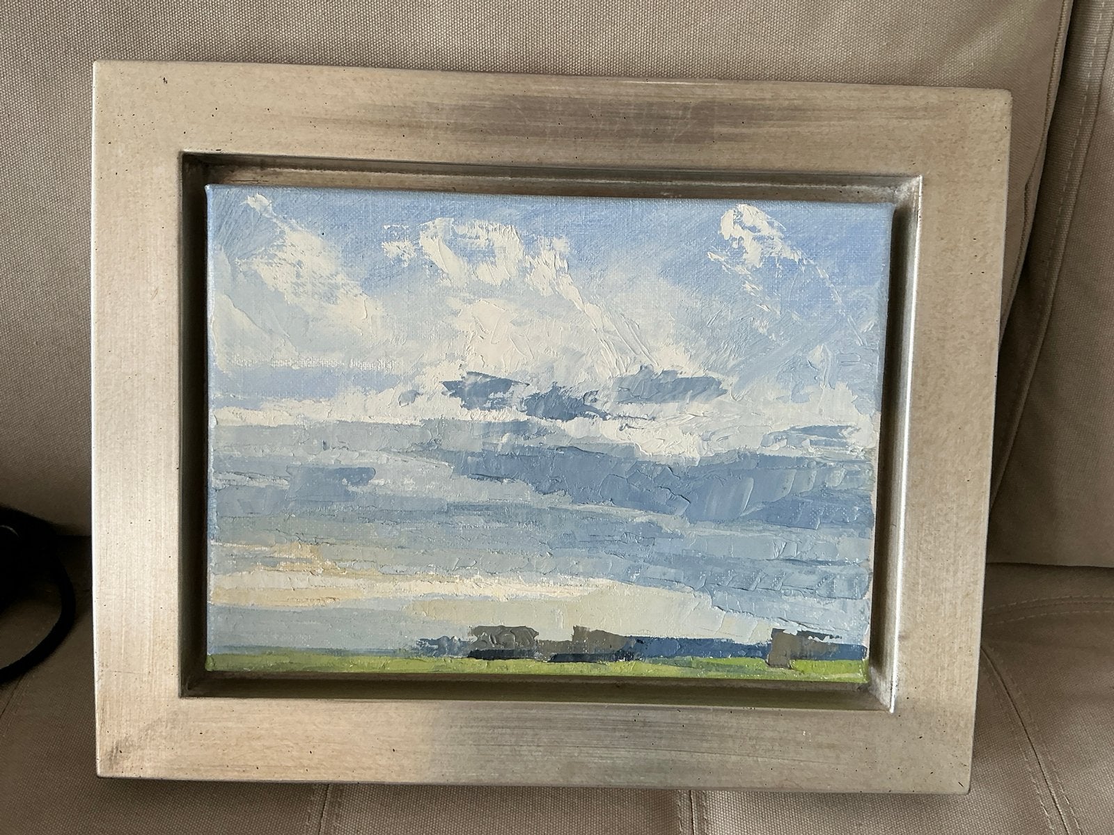 Schilderij Klaartje Pander - Rustgevend Landschap, Ophalen of Verzenden