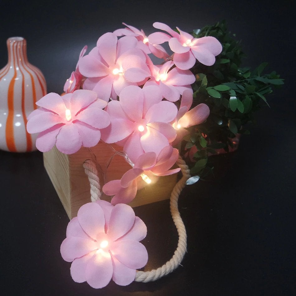 Bloemen Led Slinger / Kunstbloemen Lampjes Licht Verlichting, Verzenden, Nieuw, Kunstbloem