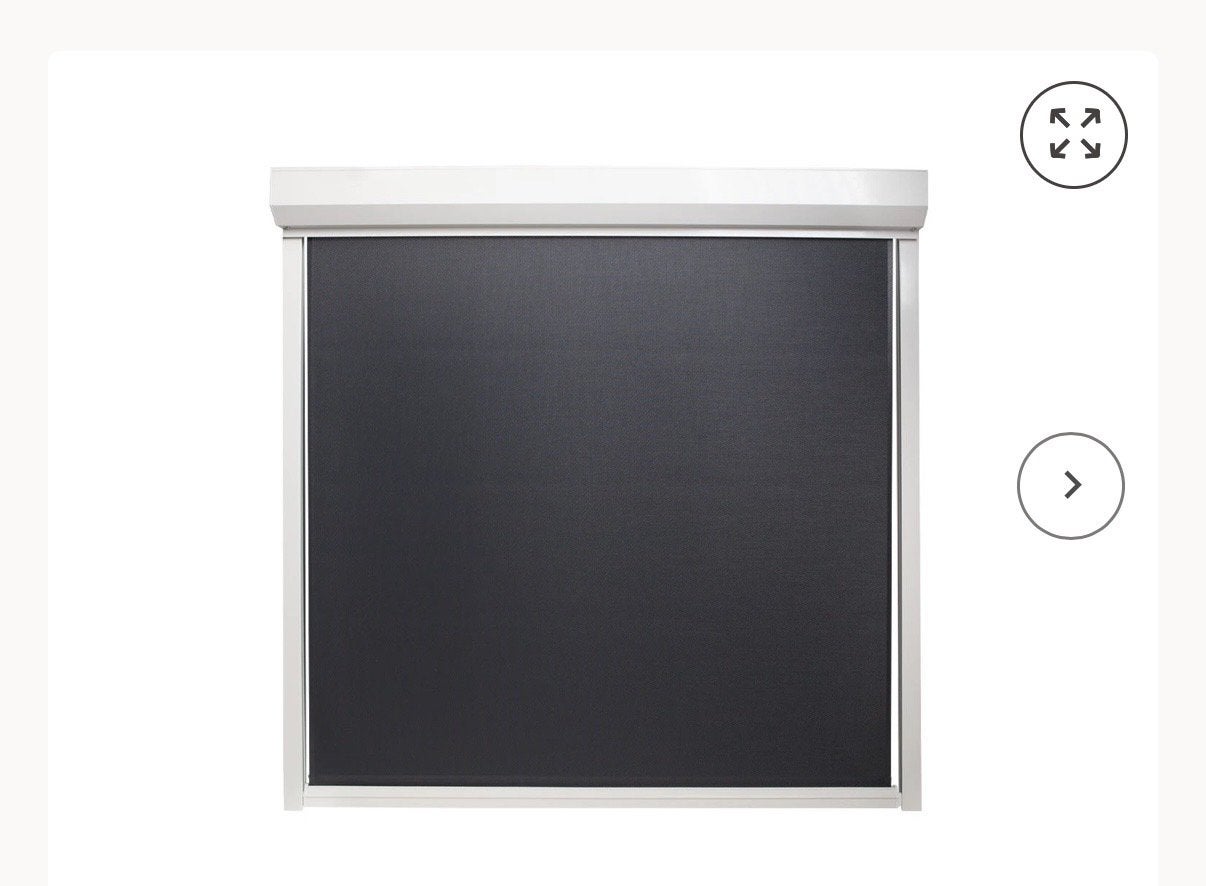 Screen- Antraciet grijs doek,cassette ral 9001 wit., Doe-het-zelf en Verbouw, Rolluiken, Ophalen, 100 tot 150 cm, Nieuw, 200 cm of meer