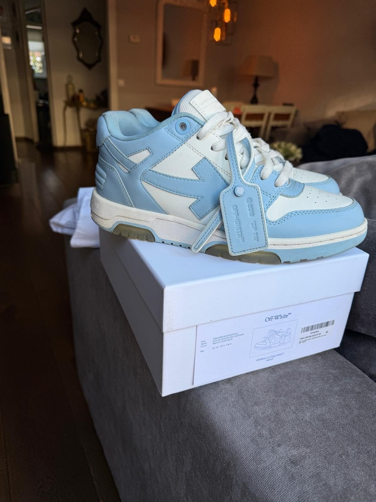 Off-White Sneakers - Origineel en Compleet, Off-White, Blauw, Ophalen of Verzenden, Sneakers of Gympen