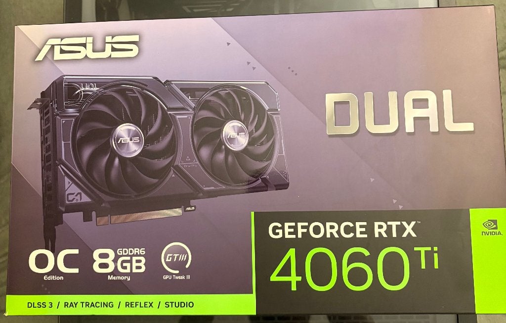ASUS Dual GeForce RTX 4060 Ti, Computers en Software, Videokaarten, GDDR6, PCI-Express 4, Ophalen of Verzenden, Zo goed als nieuw
