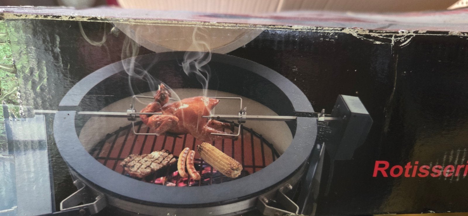 Rotisserie voor 46CM/18INCH Large Kamado - BBQNOVATION, Ophalen, Zo goed als nieuw