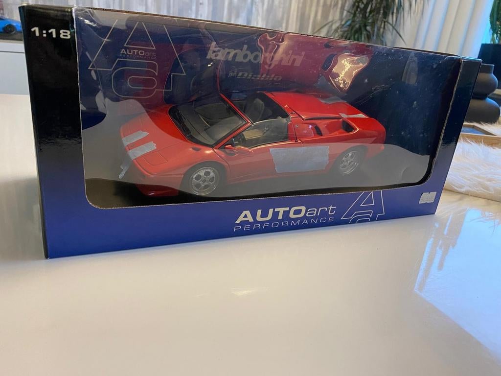 AUTOART Lamborghini diablo vt roadster 1.18., Ophalen of Verzenden, Nieuw, Auto, Autoart