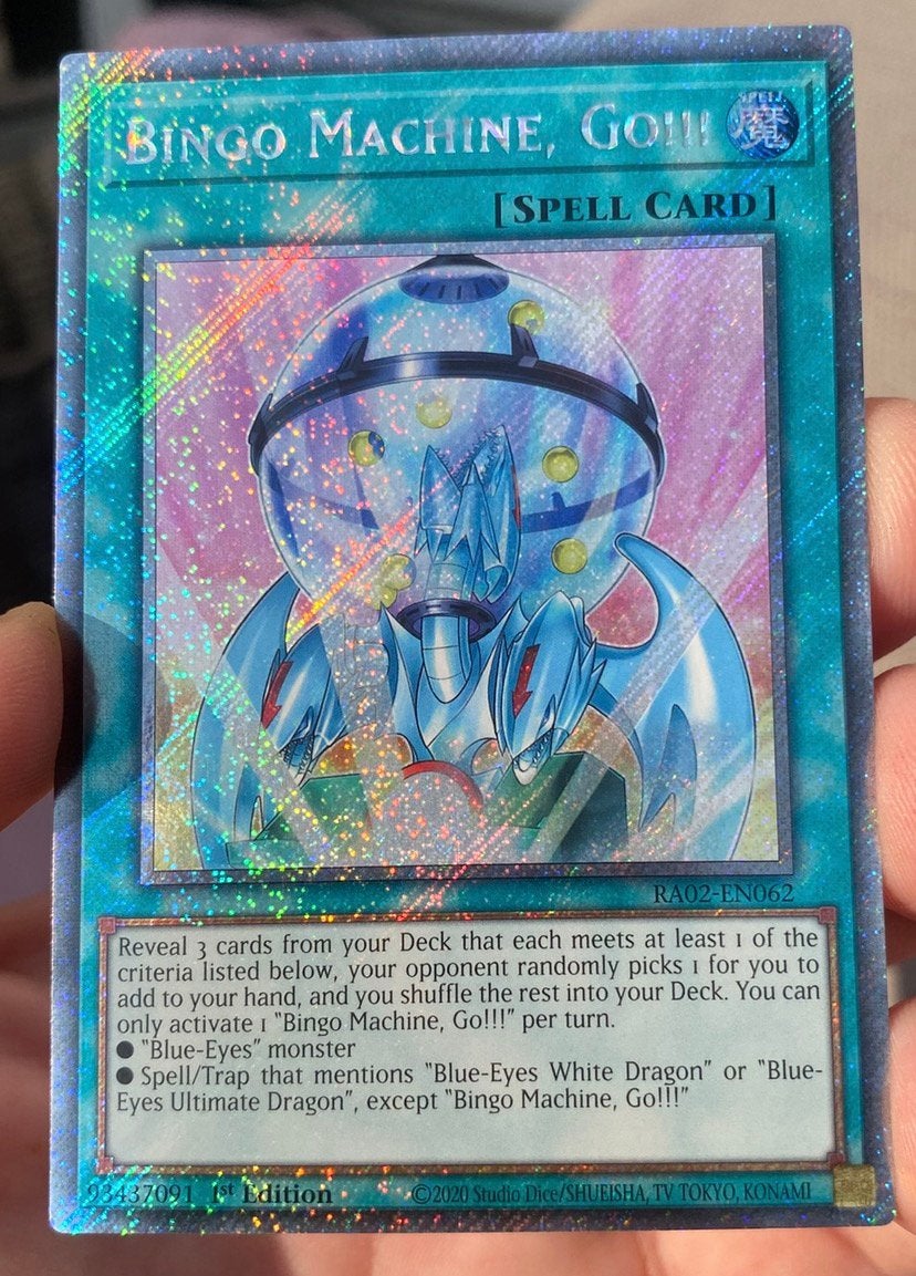 Yu-Gi-Oh! Bingo Machine Go RA02 1st Edition !, Ophalen of Verzenden, Zo goed als nieuw, Losse kaart, Foil