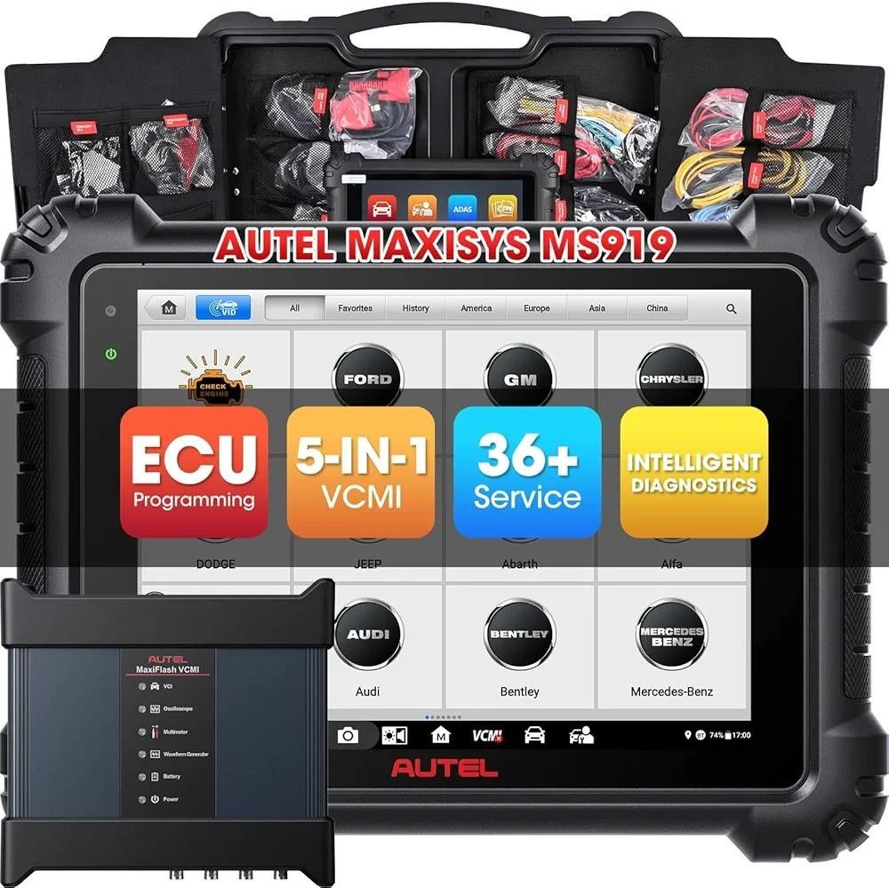 Autel maxisys ms919 j2534 pass thru uitleesapparaat auto, Ophalen of Verzenden, Nieuw