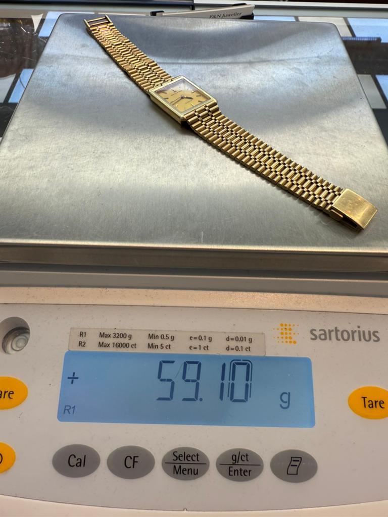 Prachtig 14k gouden Bernard & Piot horloge, 59 gram, Ophalen of Verzenden, Zo goed als nieuw, Goud