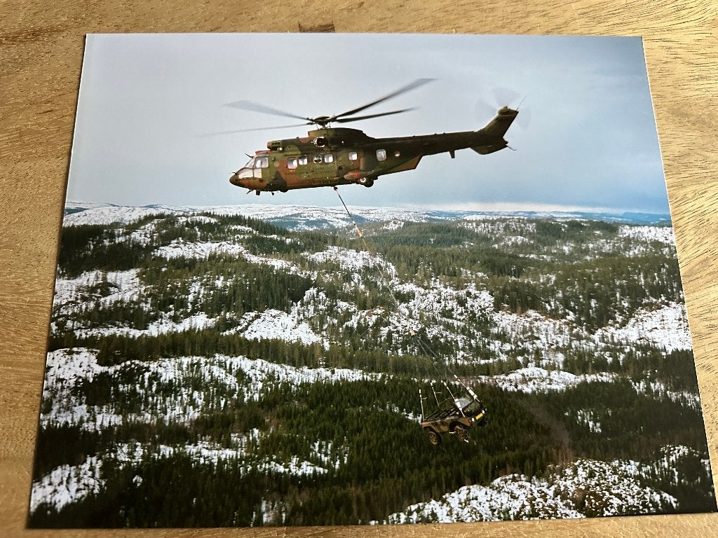 Originele KLu Cougar met underslung load, Ophalen of Verzenden, Zo goed als nieuw, Kaart, Foto of Prent