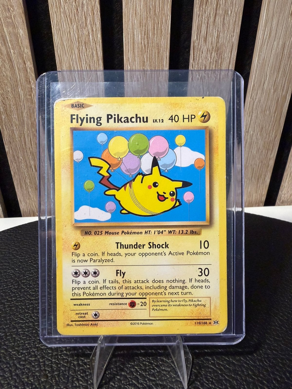 Flying Pikachu 110/108 (Evolutions), Ophalen of Verzenden, Gebruikt, Losse kaart