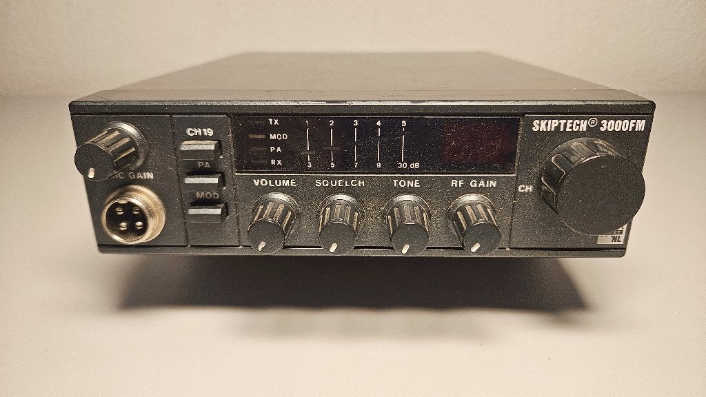 Skiptech 3000FM 27mHz 11m tranceiver + SWR meter, Ophalen of Verzenden, Gebruikt, Zender en Ontvanger