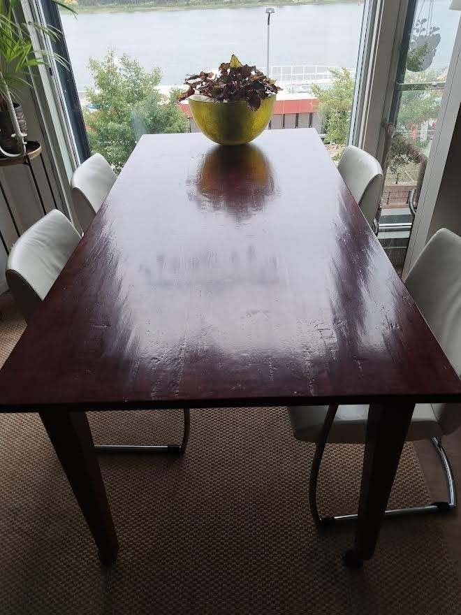 Eetkamertafel, Ophalen, Gebruikt, Modern strak, 50 tot 100 cm