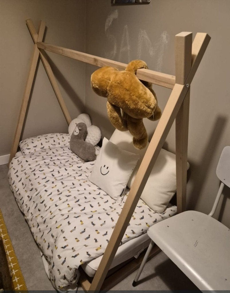 Kinderbedje, 70 tot 85 cm, 140 tot 160 cm, Zo goed als nieuw, Ophalen