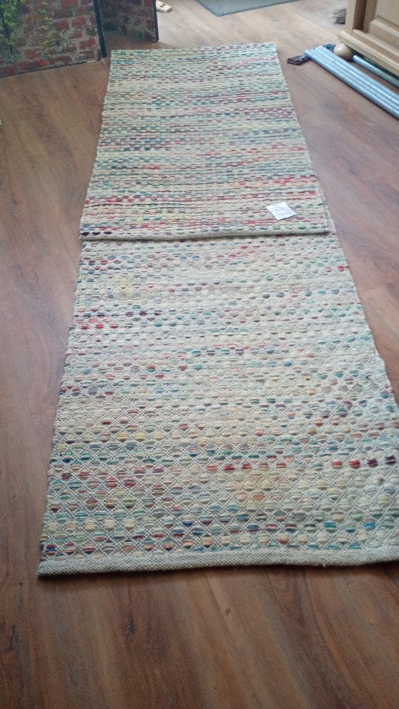 Wollen handgeweven vloerkleed 85 x 445 cm, Ophalen, 200 cm of meer, 50 tot 100 cm, Zo goed als nieuw