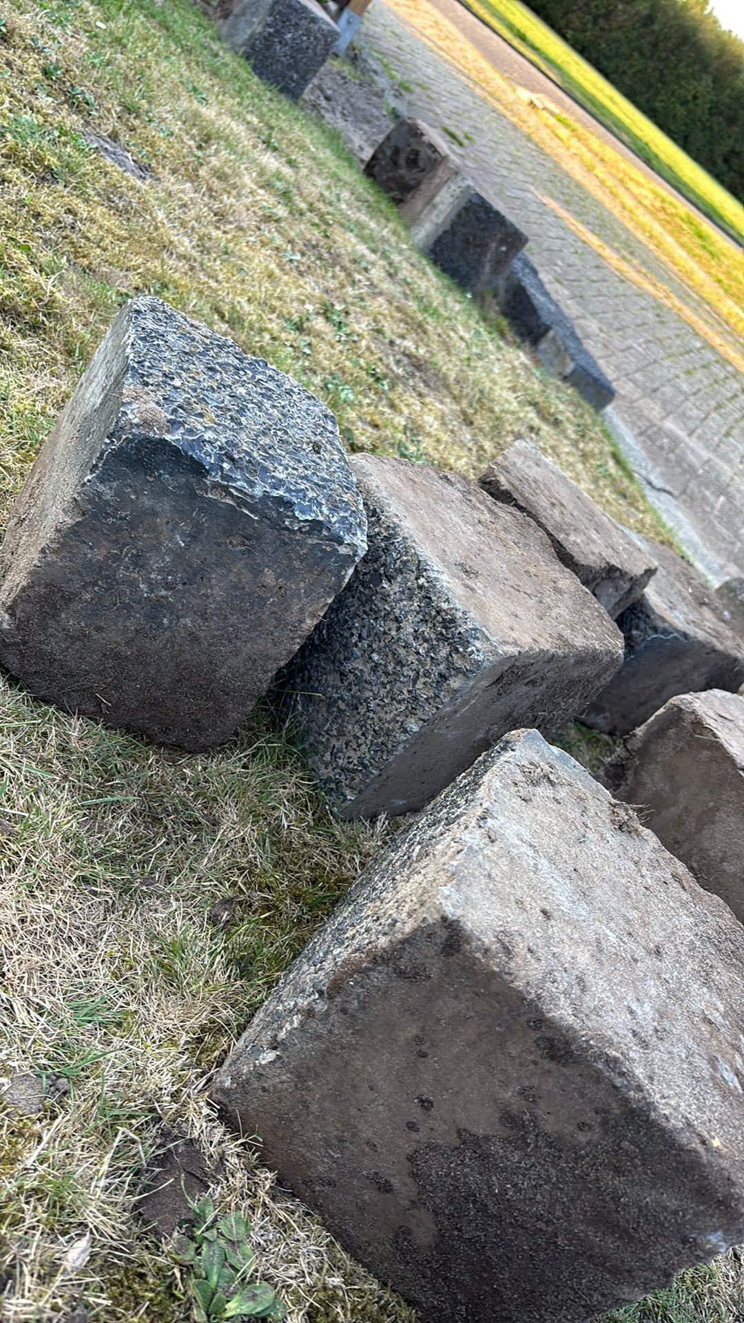 Stenen voor tuin/border oid, Tuin en Terras, Bielzen en Borders, Ophalen, Overige materialen, Gebruikt, Blok