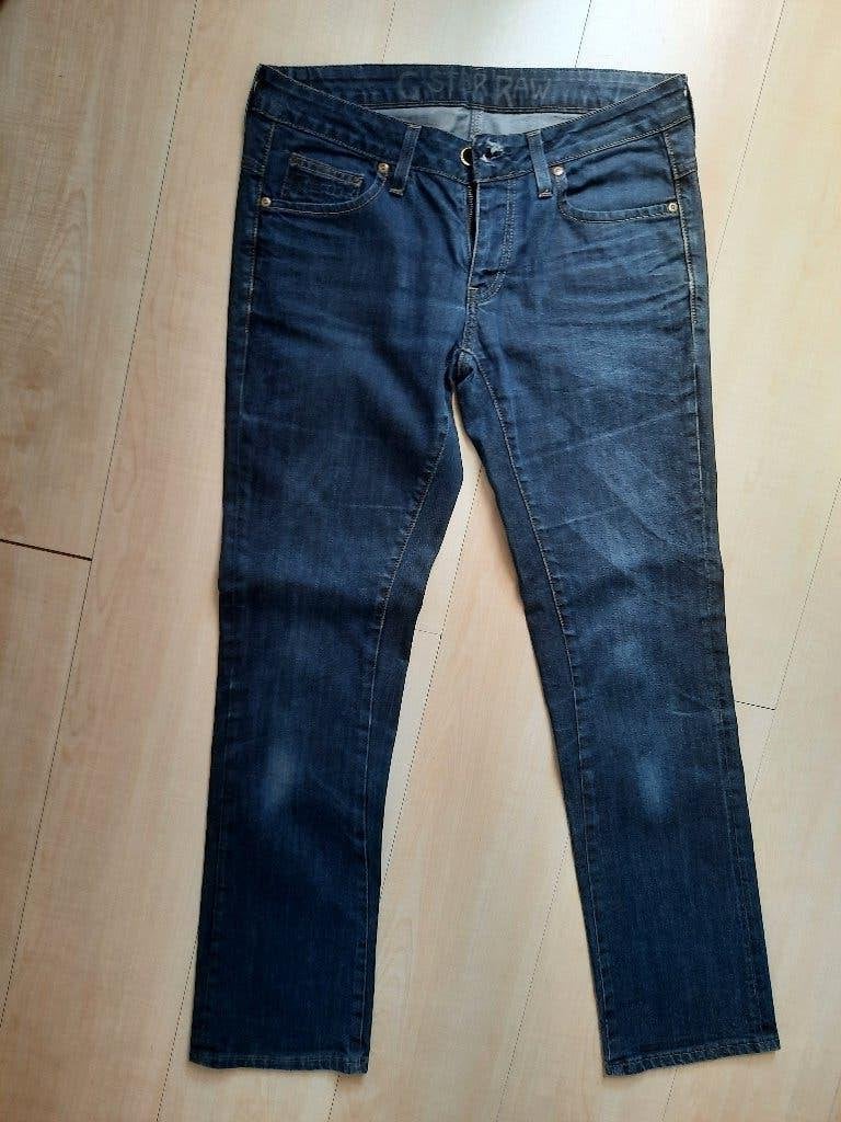 Damesjeans van G-Star RAW, heupmodel, maat 40, Blauw, Ophalen of Verzenden, W30 - W32 (confectie 38/40), Gedragen