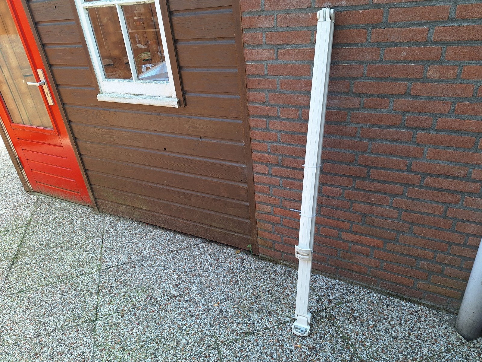 Gebruikte knikarm zonnescherm, Gebruikt, Ophalen of Verzenden, 150 tot 300 cm, 250 cm tot 450 cm