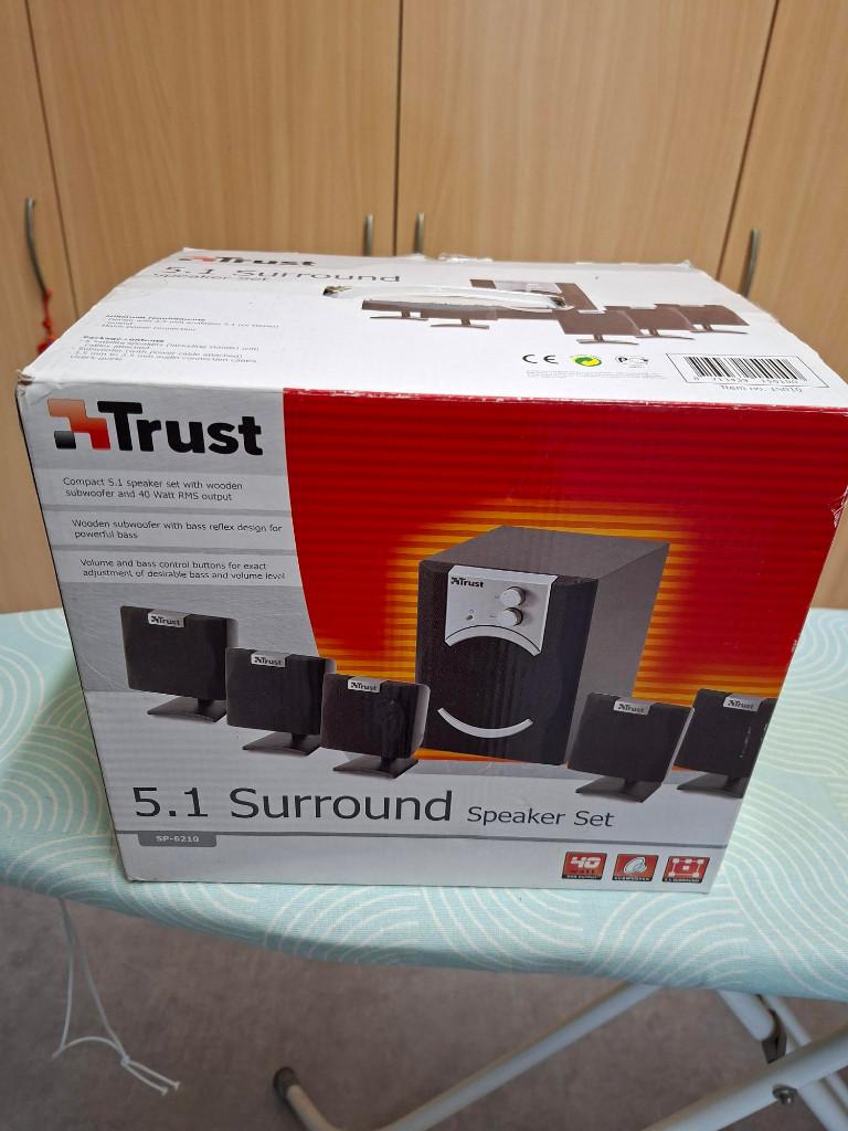 5.1 Surround Speaker set, Ophalen, Zo goed als nieuw, Audiokanaal 5.1, Trust