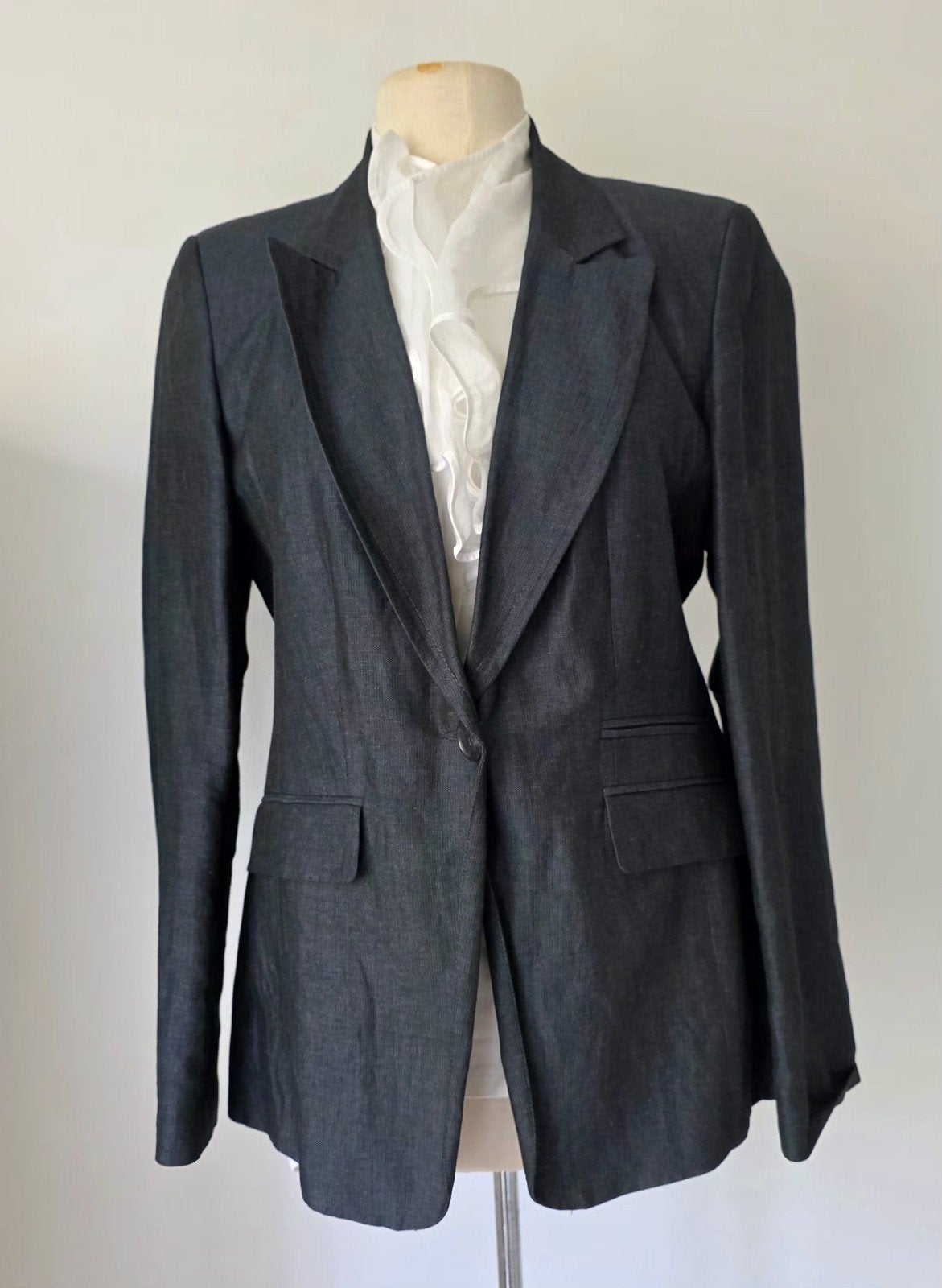 Steps blazer kolbert in jeans blauw 42/44, Kleding | Dames, Purdey Steps, Verzenden, Blauw, Jasje