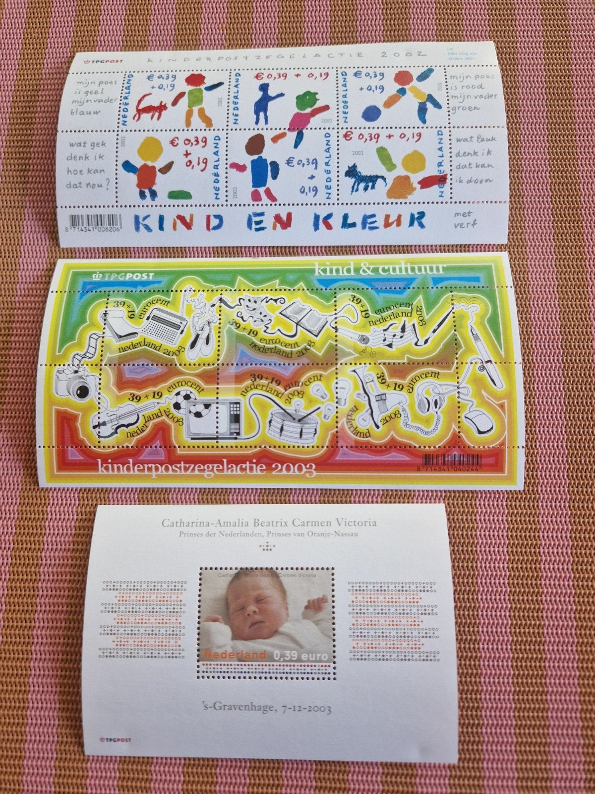Kinderpostzegels 2002, 2003 en Amalia zegel 2003, Ophalen of Verzenden, Na 1940, Postfris