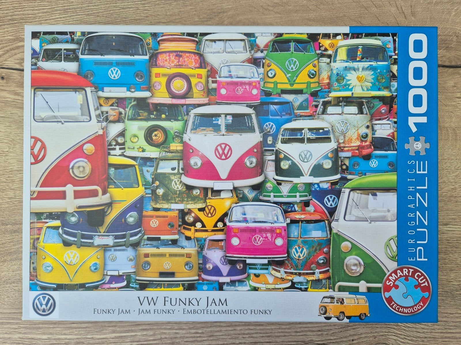 Eurographics VW Funky Jam Puzzel 1000 stukjes, Hobby en Vrije tijd, Ophalen of Verzenden, 500 t/m 1500 stukjes, Zo goed als nieuw