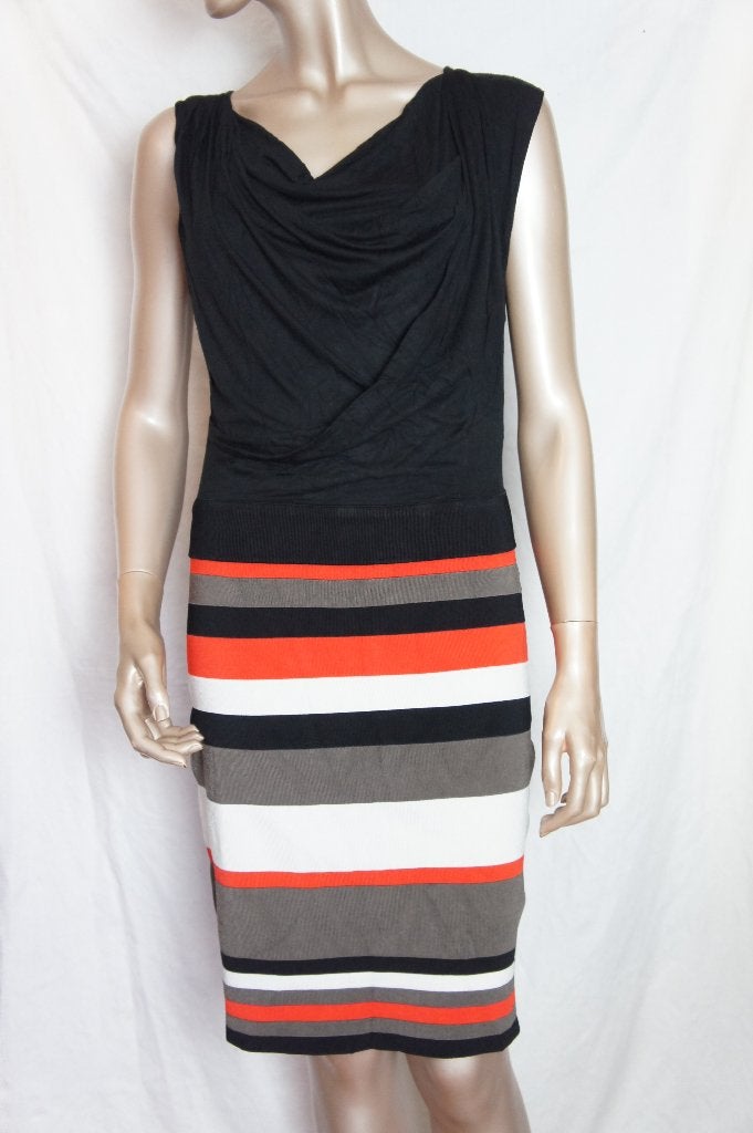 KAREN MILLEN jurk maat 3 (valt mt S), Zo goed als nieuw, Maat 36 (S), Boven de knie, Meerkleurig