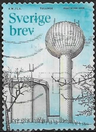 Zweden 2024 mi.3562  WATERTOREN, Verzenden, Zweden, Gestempeld