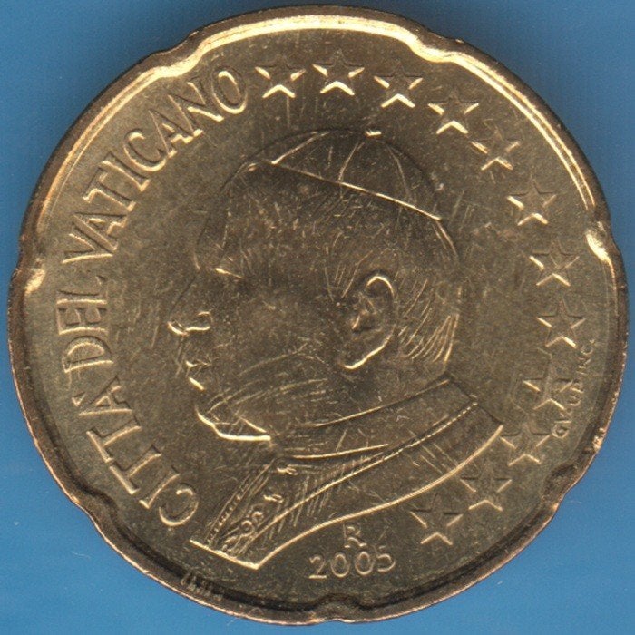 Vaticaan 20 eurocent 2005 Johannes Paulus II UNC - schaars !, Postzegels en Munten, Munten | Europa | Euromunten, Ophalen of Verzenden