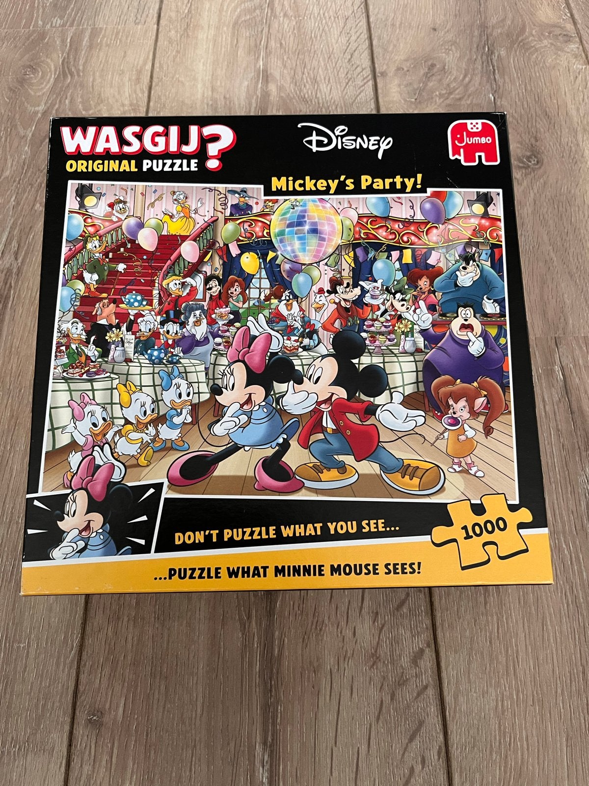 Wasgij Disney Mickey's Party 1000 stukjes puzzel, Ophalen of Verzenden, Meer dan 50 stukjes, Zo goed als nieuw, 6 jaar of ouder