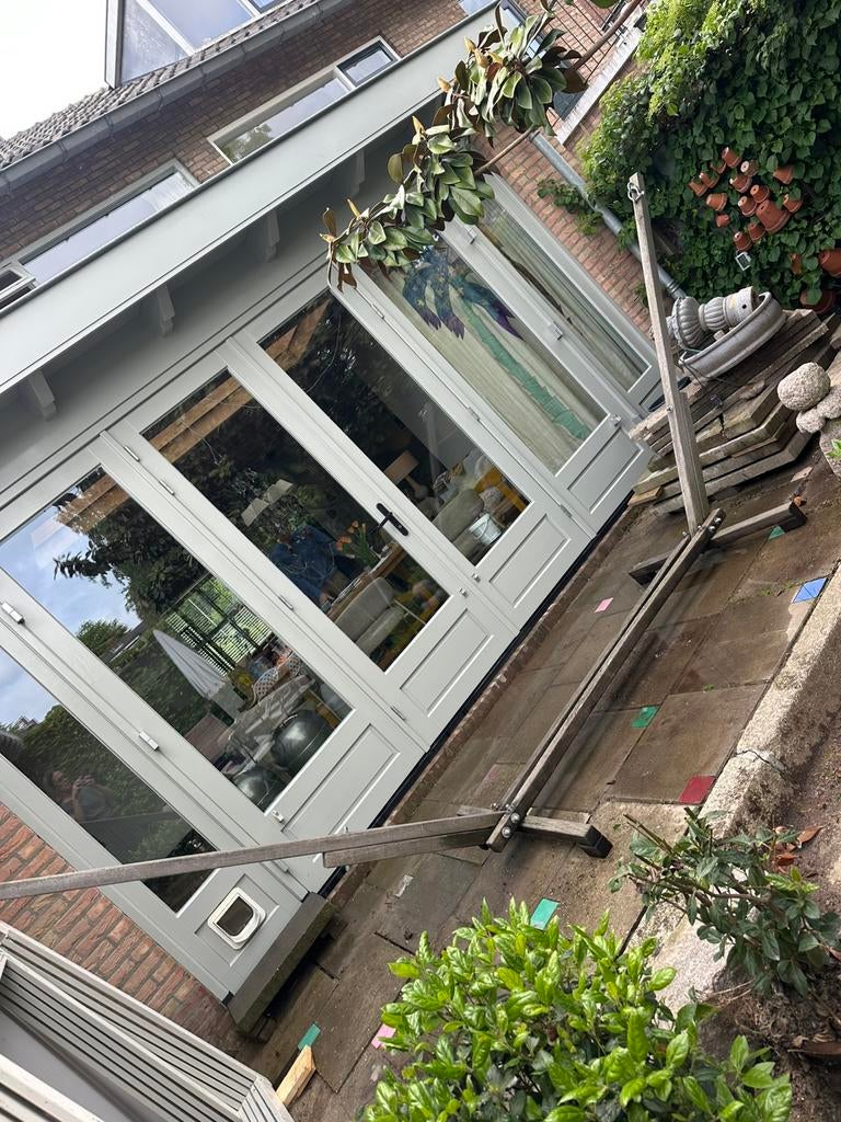 hangmat standaard hardhout, Ophalen, Gebruikt, Eenpersoons, Buiten