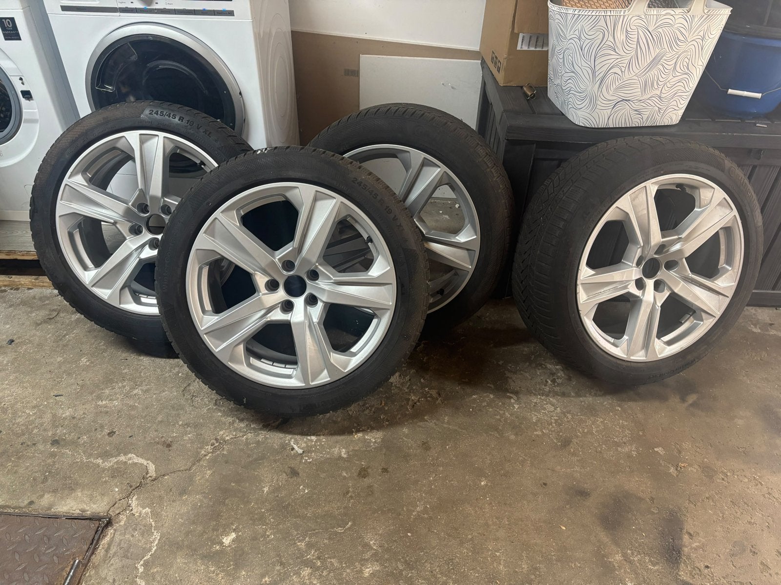 Originele Audi A7 velgen met nieuwe winterbanden, Ophalen