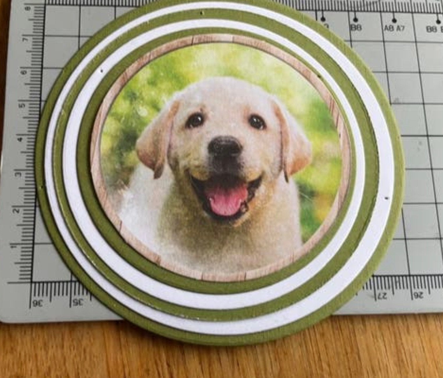 Vierdubbele opleg met plaatje hond 54, Ophalen of Verzenden, Nieuw