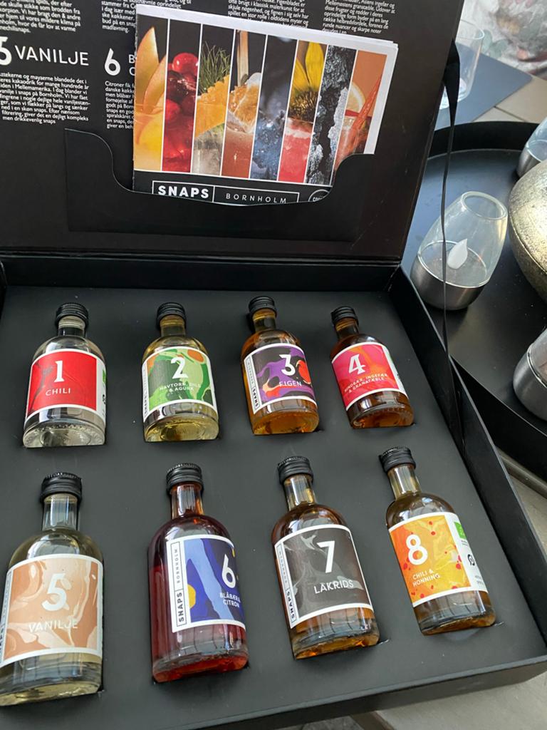 Snaps Bornholm proefpakket - 8 smaken, Ophalen of Verzenden, Nieuw