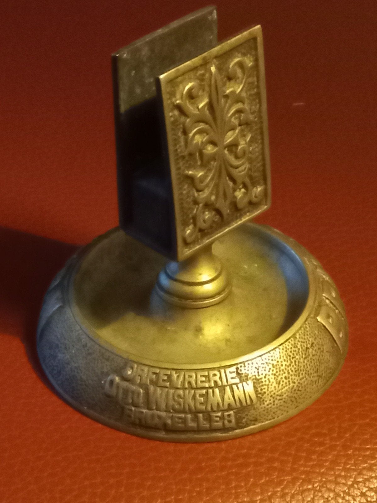 Antieke Otto Wiske Mann British Tavern luciferhouder, Antiek en Kunst, Ophalen of Verzenden