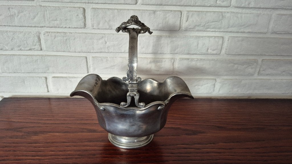 Tinnen vaasje Kurz Edeltin uit de jaren 60, Antiek en Kunst, Ophalen of Verzenden