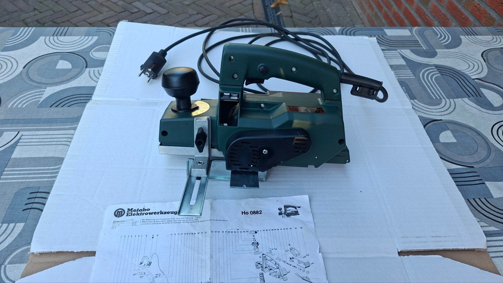 Metabo HO 0882 elektrische schaafmachine, Ophalen, Gebruikt