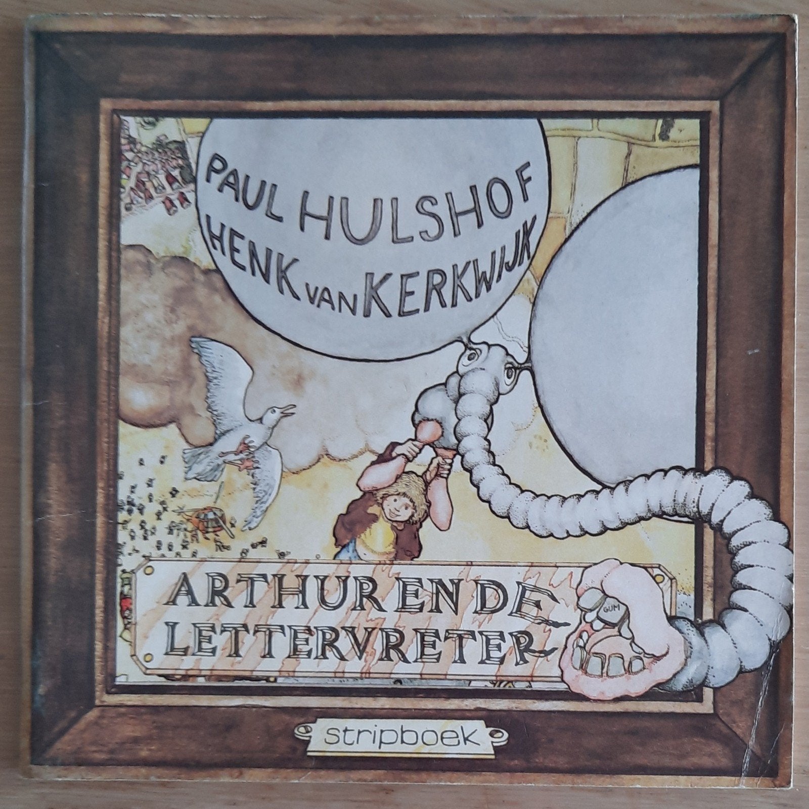 Arthur en de Lettervreter - Stripboek, Ophalen