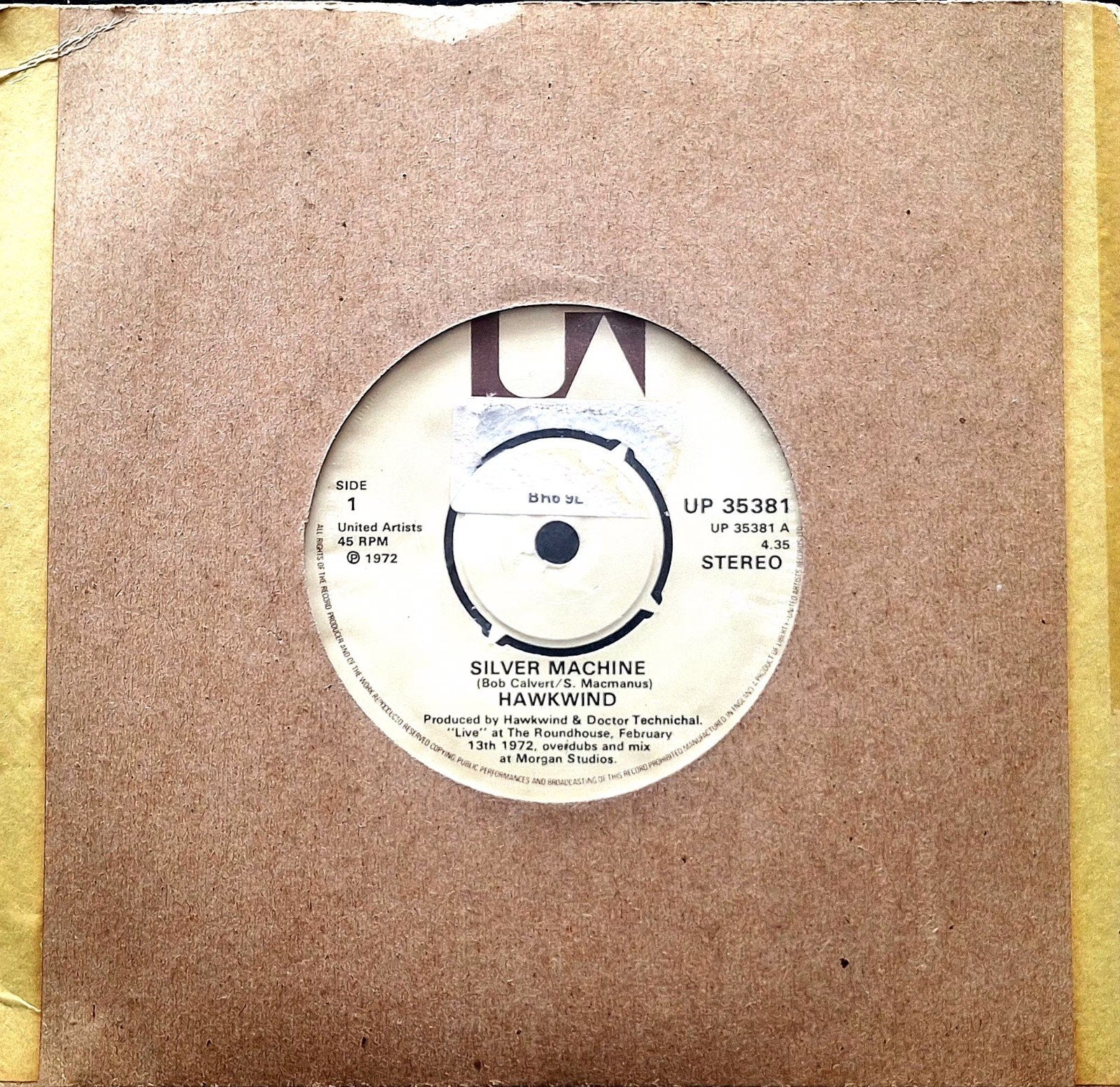 7"/SINGLE  HAWKWIND - Silver Machine, Ophalen of Verzenden, Gebruikt, Pop